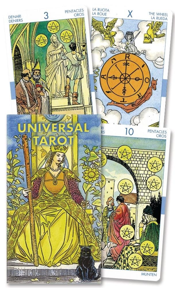 The Universal Tarot Deck by Waite, Angelis, Lo Scarabeo Cards Fully Licensed and Original Tarot Deck Special Gift Game Fortune Scrying