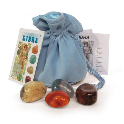Zodiac Crystal Set: Tumbled Gemstones, Birthday Gift