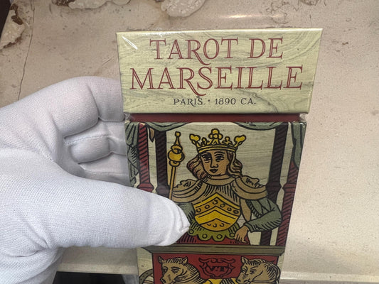 Tarot de Marseille 1890 Gassmann Edition 78 Cards Fully Licensed and Original Inclusive Tarot Deck Guidebook Home Decor Gift