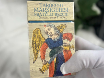 Tarocchi Marsigliesi Fratelli Recchi 1830 78 Cards Fully Licensed and Original Inclusive Tarot Deck Guidebook Home Decor Gift
