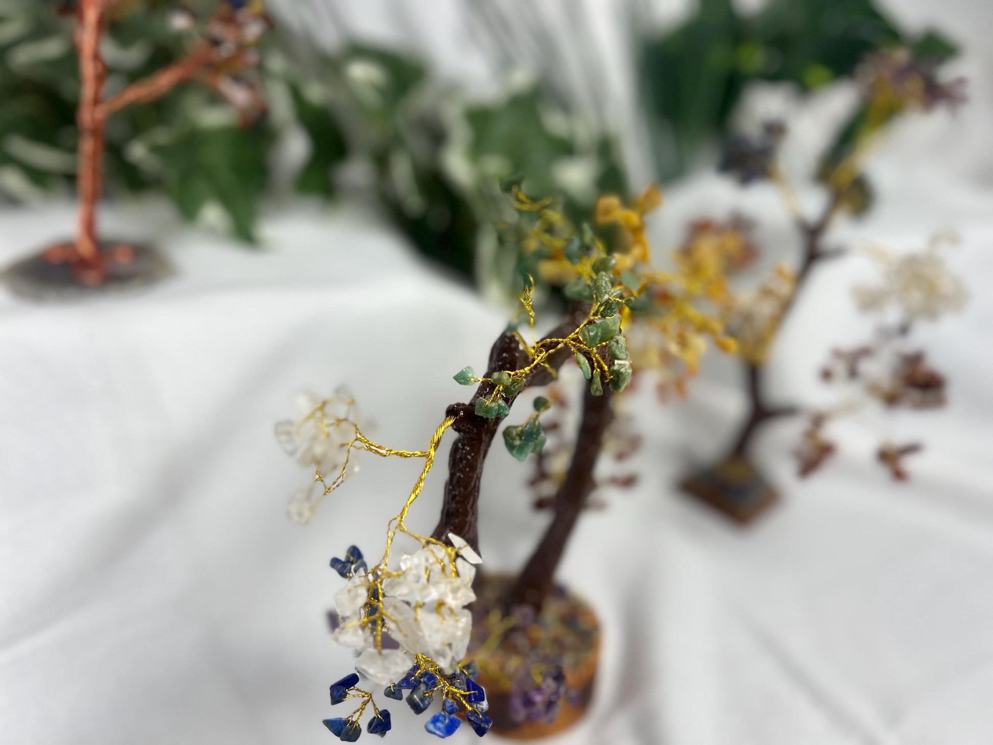 Crystal Confetti Heart Trees Stone Chips Smooth Anxiety Polished Rock Tumbled Pocket Crystal Worry Palm Home Decor Xmas Natural Gift