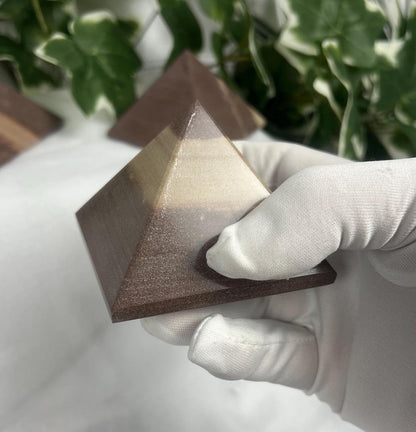 Narmada River Stone Pyramid: Indian Meditation Crystal, Worry Stone