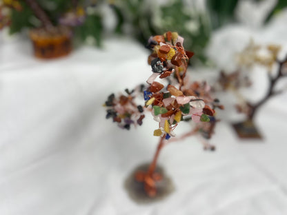 7 Chakra Crystal Tree: Copper Wire Trunk, Reiki Healing Decor