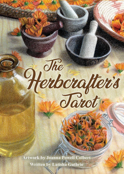 The Herbcrafter's Tarot Deck and Guidebook 78 Cards Fully Licensed and Original Inclusive Tarot Deck Guidebook Home Decor Gift