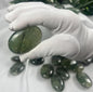 Himalayan Epidote Prehnite Palm Stone: Anxiety Relief, Meditation Crystal Home Decor Worry Pocket Stress Anxiety Palm Stone