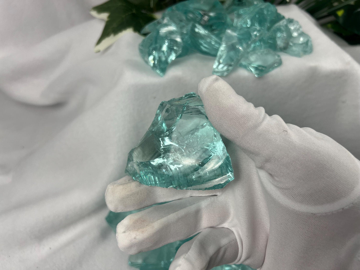 Raw Aquamarine Green Opalite Crystals: High Frequency Healing Stones, Home Decor