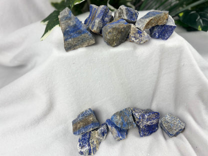 Afghan Lapis Lazuli Palm Stone: Raw Blue Crystal for Anxiety Relief, Crafting