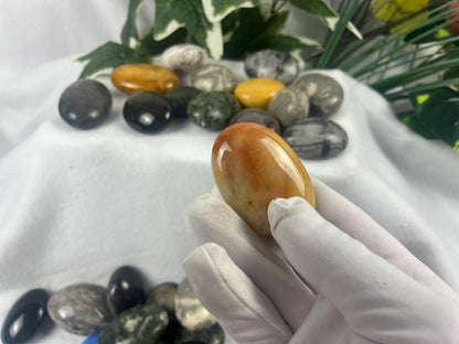 Random or Preferred pick Polished Palm Stone Anxiety Relief Meditation Crystal Home Decor Quartz Agate Jade Worry Pocket Stress Anxiety Gift
