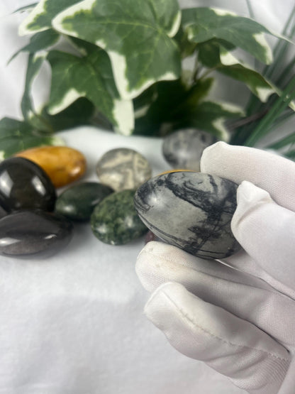 Random or Preferred pick Polished Palm Stone Anxiety Relief Meditation Crystal Home Decor Quartz Agate Jade Worry Pocket Stress Anxiety Gift