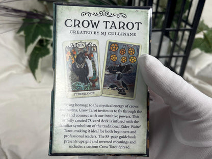 Crow Tarot Deck 78 Cards Fully Licensed and Original Inclusive Tarot Deck Guidebook Home Decor Gift