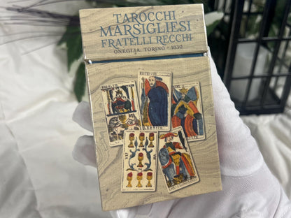 Tarocchi Marsigliesi Fratelli Recchi 1830 78 Cards Fully Licensed and Original Inclusive Tarot Deck Guidebook Home Decor Gift