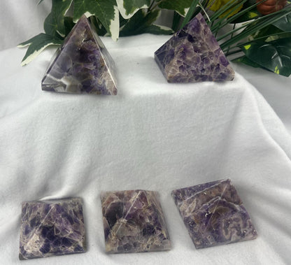 Satpura Mountain Amethyst Pyramid Polished Home Decor Worry Distraction