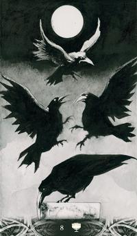 Murder of Crows by Corrado Roi 78 Cards Fully Licensed and Original Inclusive Tarot Deck Guidebook Home Decor Gift