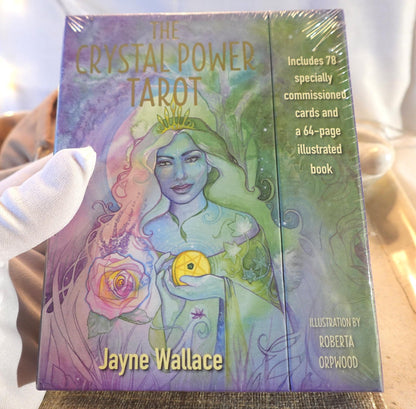 Crystal Power Tarot Deck 78 Cards Fully Licensed and Original Inclusive Tarot Deck Guidebook Home Decor Gift