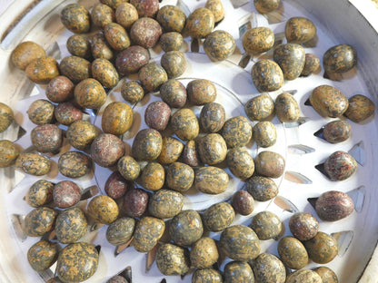 Leopard Jasper Tumble Stone: Polished Anxiety Relief Pocket Crystal