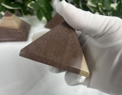 Narmada River Stone Pyramid: Indian Meditation Crystal, Worry Stone