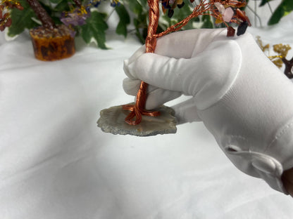 7 Chakra Crystal Tree: Copper Wire Trunk, Reiki Healing Decor