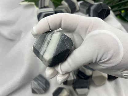 Taiji Jade Free Form Stone: Polished Worry Stone, Home Decor Home Decor Worry Pocket Stress Anxiety Palm Stone