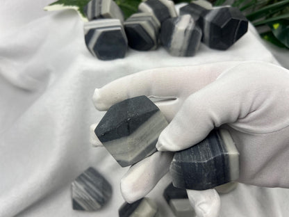 Taiji Jade Free Form Stone: Polished Worry Stone, Home Decor Home Decor Worry Pocket Stress Anxiety Palm Stone
