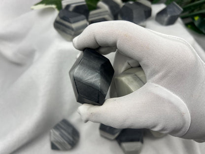 Taiji Jade Free Form Stone: Polished Worry Stone, Home Decor Home Decor Worry Pocket Stress Anxiety Palm Stone