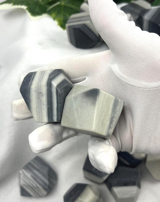 Taiji Jade Free Form Stone: Polished Worry Stone, Home Decor Home Decor Worry Pocket Stress Anxiety Palm Stone