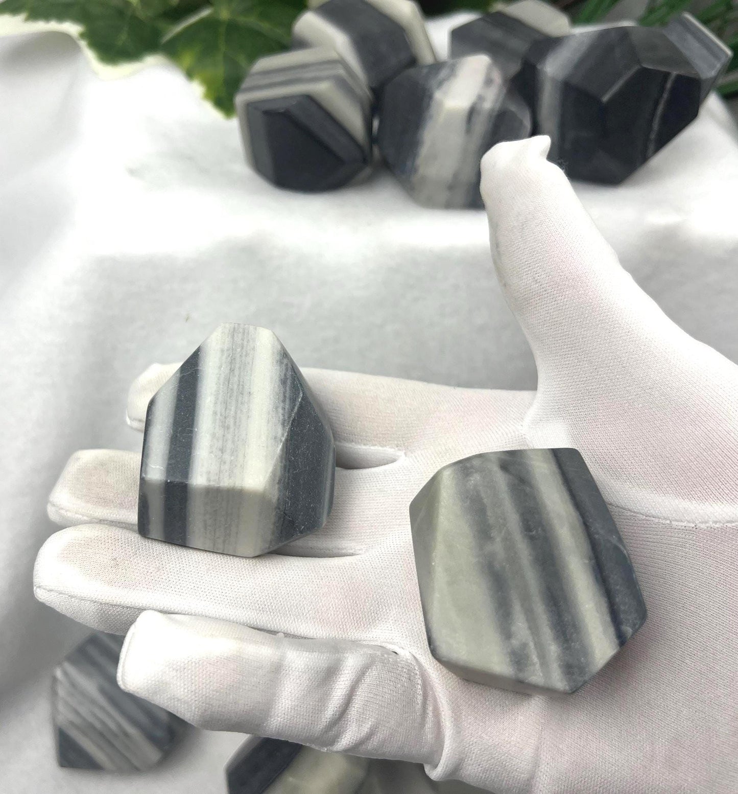 Taiji Jade Free Form Stone: Polished Worry Stone, Home Decor Home Decor Worry Pocket Stress Anxiety Palm Stone