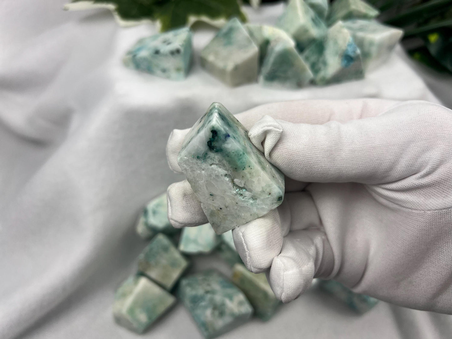 Quantum Quattro Crystal: Polished Freeform Stone for Stress Relief Home Decor Worry Pocket Stress Anxiety Palm Stone