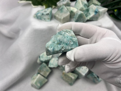 Quantum Quattro Crystal: Polished Freeform Stone for Stress Relief Home Decor Worry Pocket Stress Anxiety Palm Stone