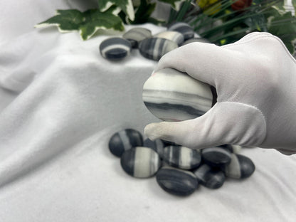 Taiji Jade Palm Stone: Polished Worry Stone, Home Decor Home Decor Worry Pocket Stress Anxiety Palm Stone