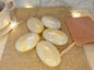 Lemon Quartz Palm Stone Polished Natural Crystal Polished Worry Stone Home Decor Anxiety Pocket Distraction Meditation Birthday Christmas