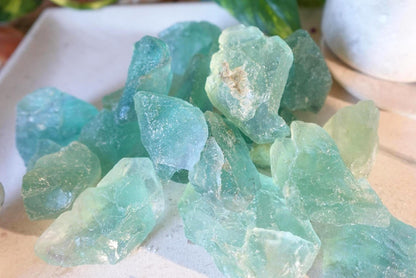 Raw Green Fluorite Crystals Natural Crystal Polished Worry Stone Home Decor Anxiety Pocket Distraction Meditation Gift Birthday Christmas