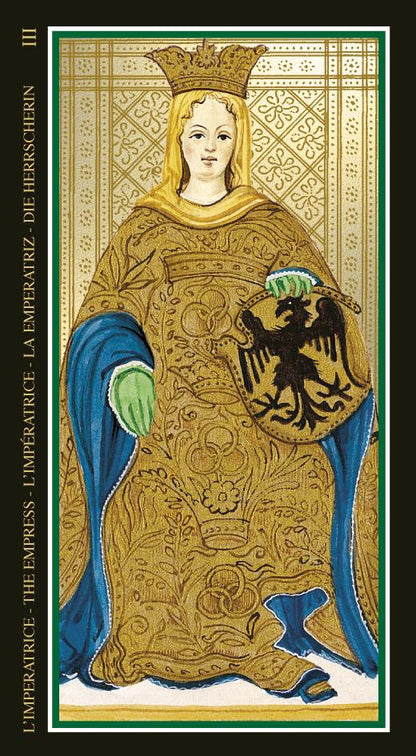 Gold Visconti 1450 Milan Tarot Deck 78 Cards Fully Licensed and Original Inclusive Tarot Deck Guidebook Home Decor Gift