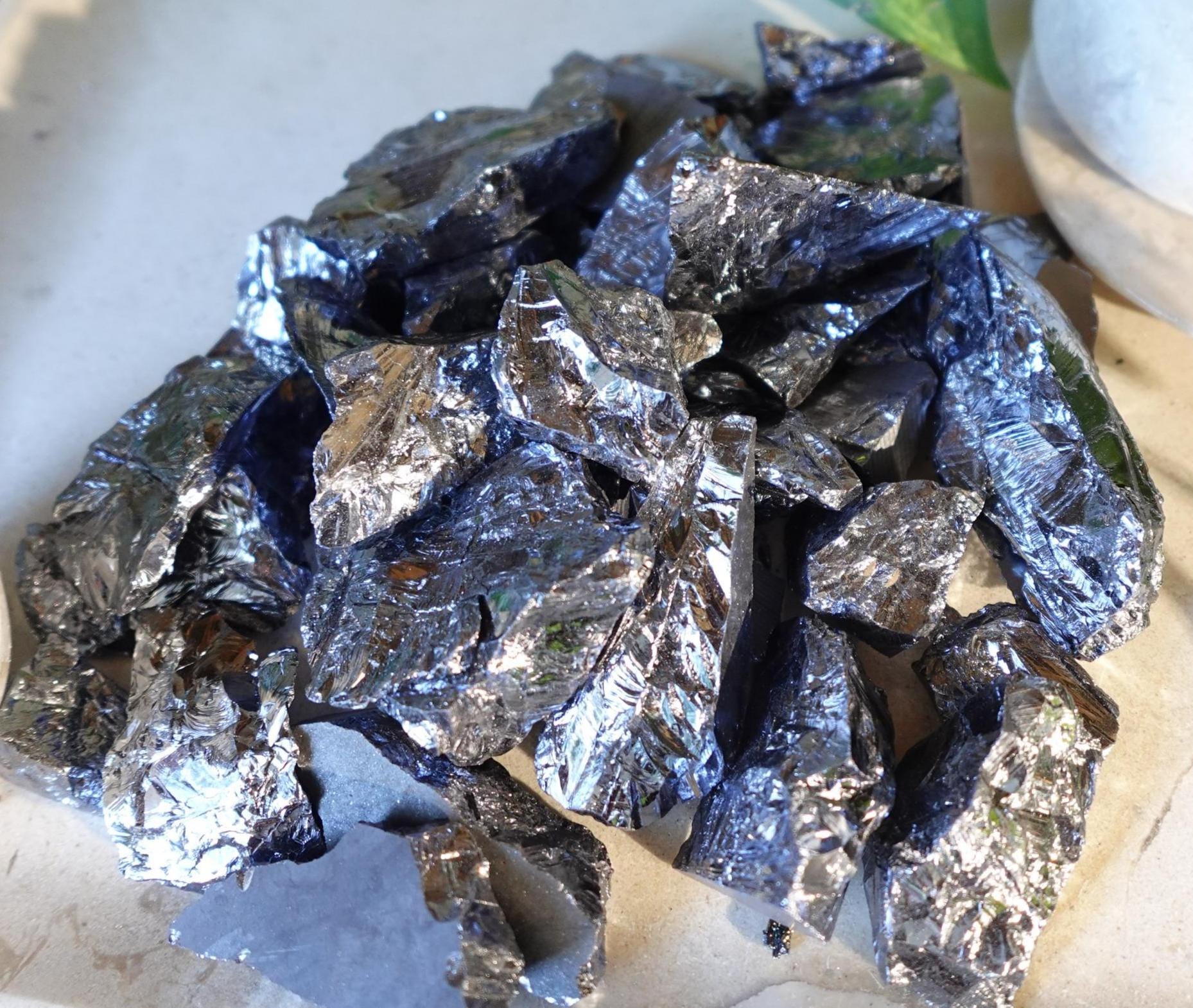 Raw Terahertz Stones: Untreated Minerals for Arts, Crafts & Decor