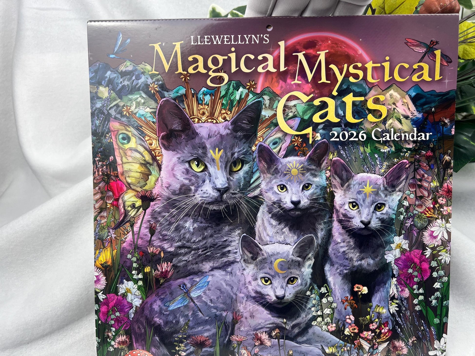 Llewellyn's 2026 Magical Mystical Cats Calendar Art Painting Picture Craft Holiday Christmas Xmas Gift Home Decor Christmas Xmas Birthday