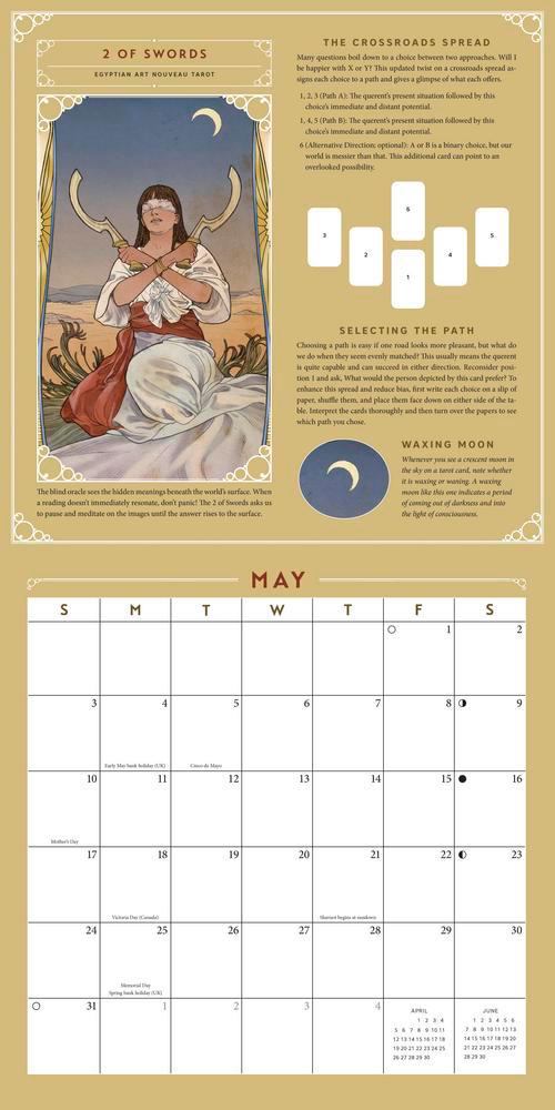Llewellyn's 2026 Tarot Calendar Home Decor Wall Picture Craft Holiday Christmas Xmas Birthday Funny Llewelyn Journal Gift Meditation