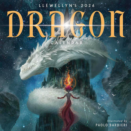 Llewellyn's 2026 Dragon Calendar Wellness Green Spiritual Witchcraft spells Art Painting Picture Craft Holiday Christmas Xmas Gift