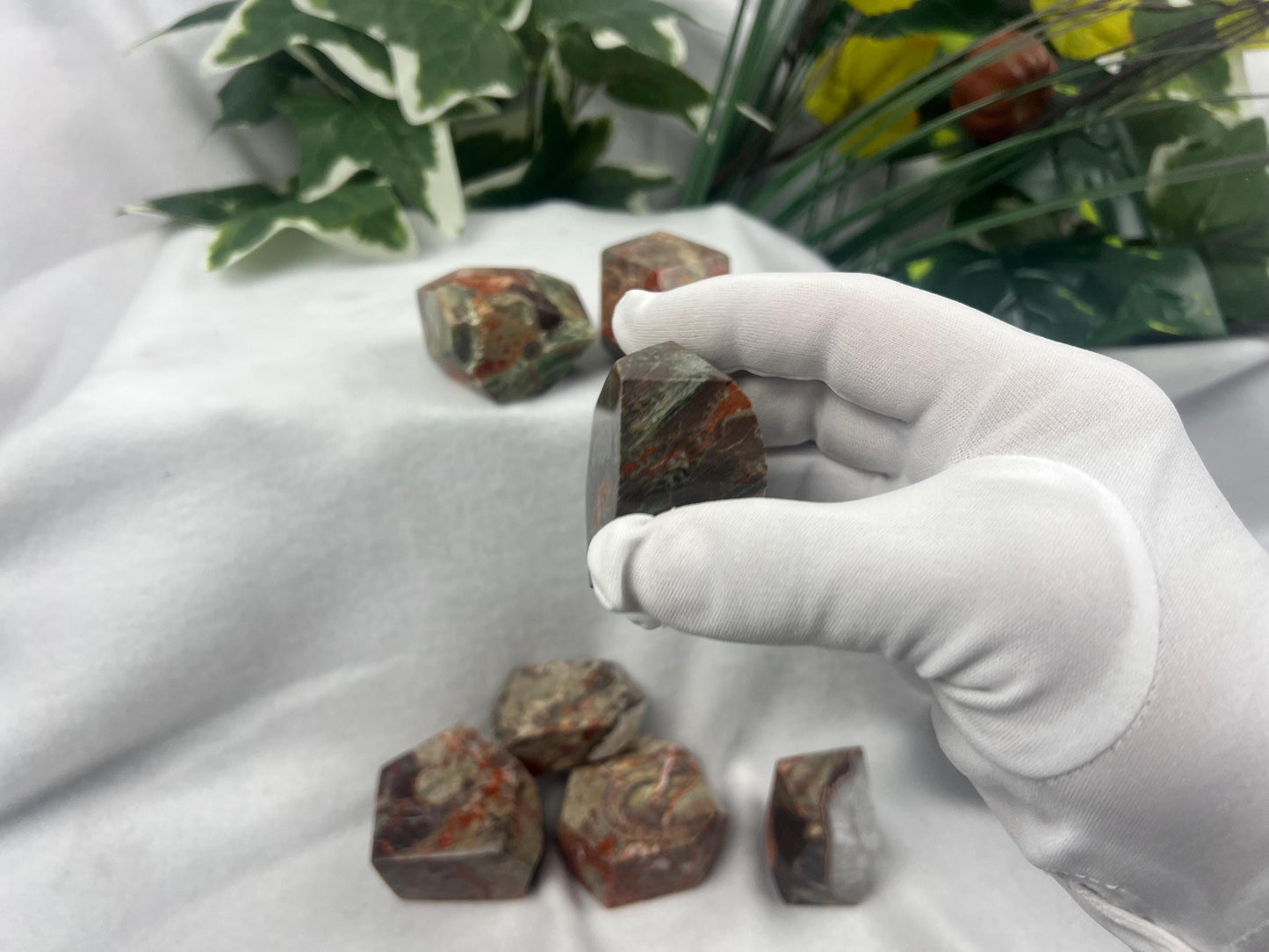 Australian Brecciated Jasper Natural Palm Free form Polished Carved Crystal Distraction Home Decor Worry Stress Relief Anxiety Gift Birthday