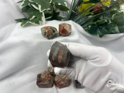 Brecciated Jasper Palm Stone: Polished Crystal for Stress Relief Home Decor Worry Pocket Stress Anxiety Palm Stone