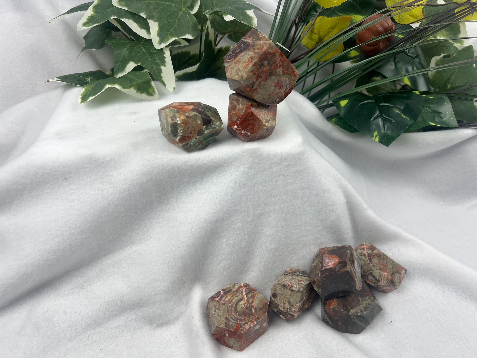 Australian Brecciated Jasper Natural Palm Free form Polished Carved Crystal Distraction Home Decor Worry Stress Relief Anxiety Gift Birthday