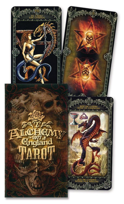 Alchemy 1977 English Tarot Deck 78 Cards Fully Licensed and Original Inclusive Tarot Deck Guidebook Home Decor Gift