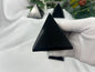 Gujarat Black Agate Pyramid: Polished Crystal Meditation Stone