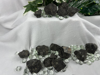 Raw Coppernite Crystals: Untreated Nuummite for Anxiety & Home Decor