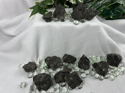 Raw Coppernite Crystals: Untreated Nuummite for Anxiety & Home Decor