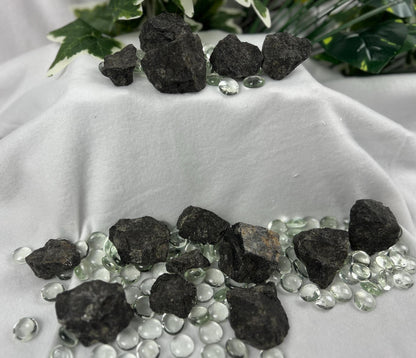Raw Coppernite Crystals: Untreated Nuummite for Anxiety & Home Decor