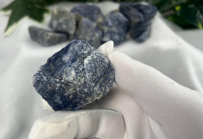 Raw Blue Aventurine Palm Stone: Polished Crystal for Anxiety Relief