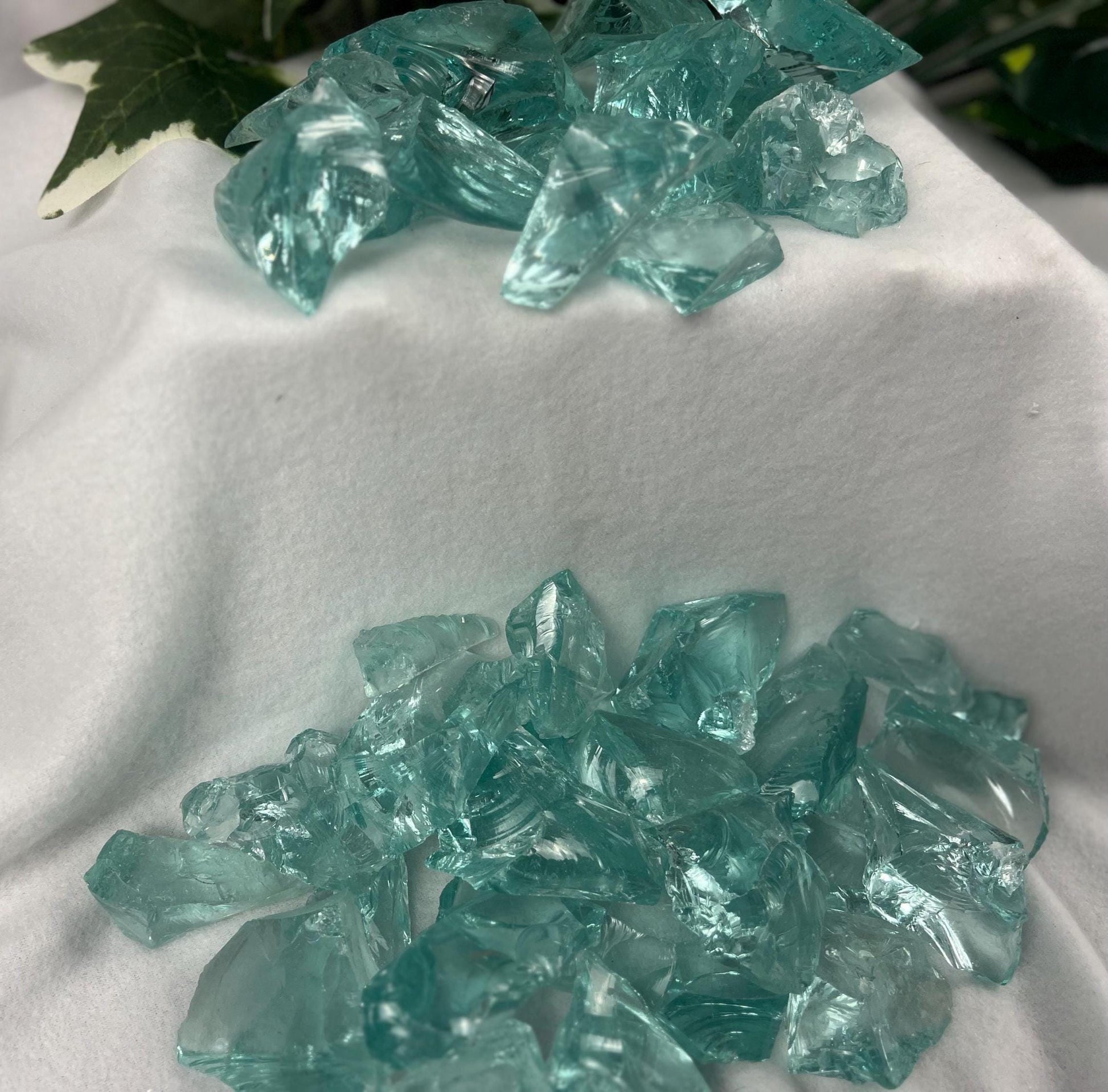 Raw Aquamarine Green Opalite Crystals: High Frequency Healing Stones, Home Decor