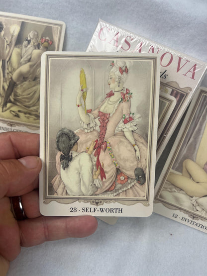 Casanova Oracle Deck 78 Cards Fully Licensed and Original Inclusive Tarot Deck Guidebook Home Decor Gift