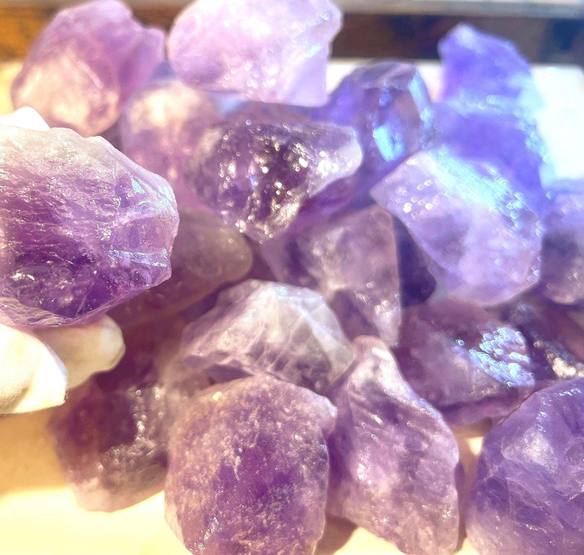Raw Peruvian Amethyst Crystals: Untreated Home Decor, Anxiety Relief