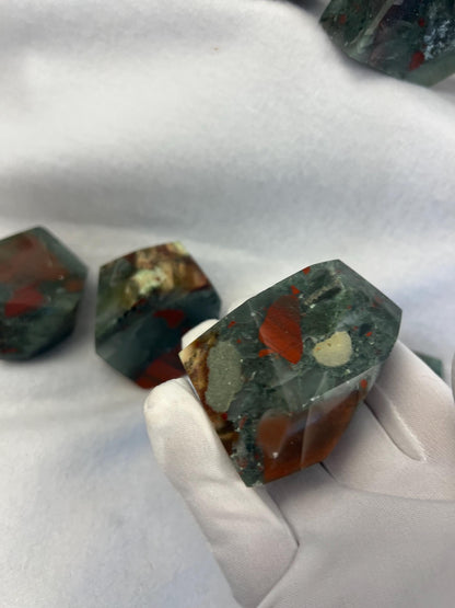 Egyptian Brecciated Jasper Palm Stone: Natural Crystal Worry Stone Home Decor Worry Pocket Stress Anxiety Palm Stone