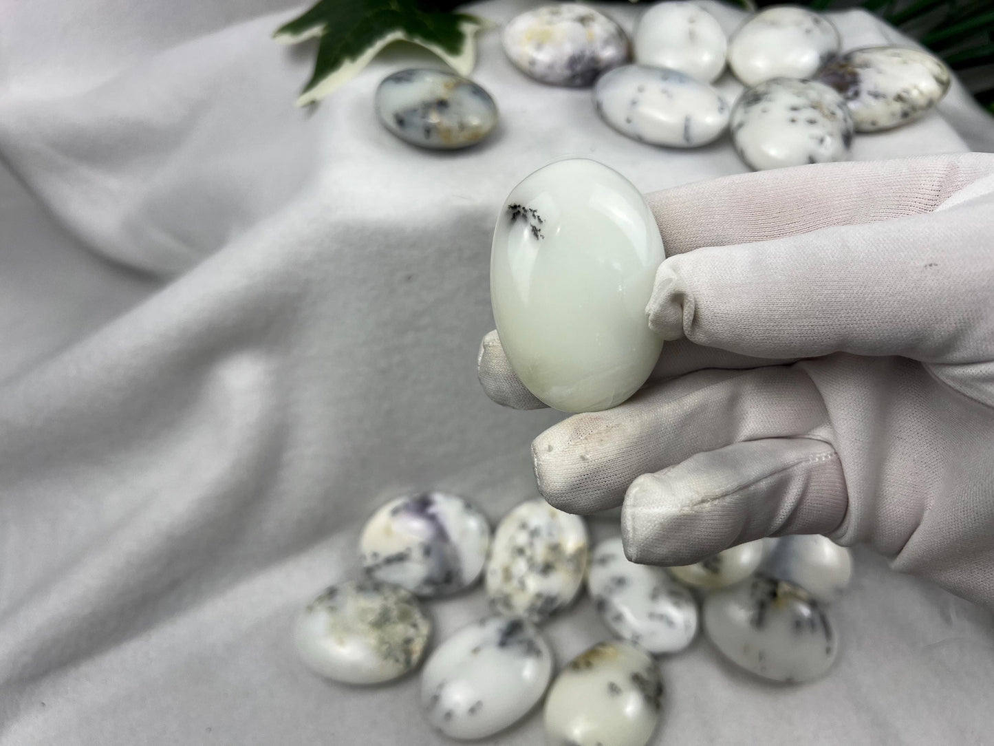 Moroccan Dendritic Calcite Palm Stone: Stress Relief, Home Decor Home Decor Worry Pocket Stress Anxiety Palm Stone